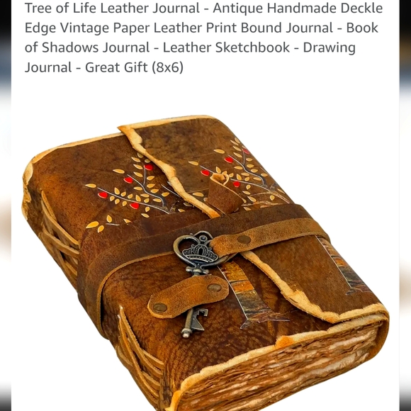 New Leather Antique Style Journal - Picture 8 of 9